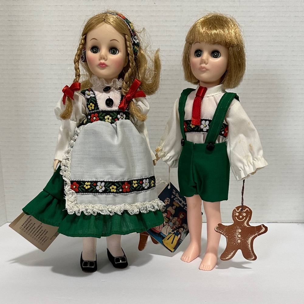 Effanbee Hansel and Gretel Classic Doll Set with Green Outfits